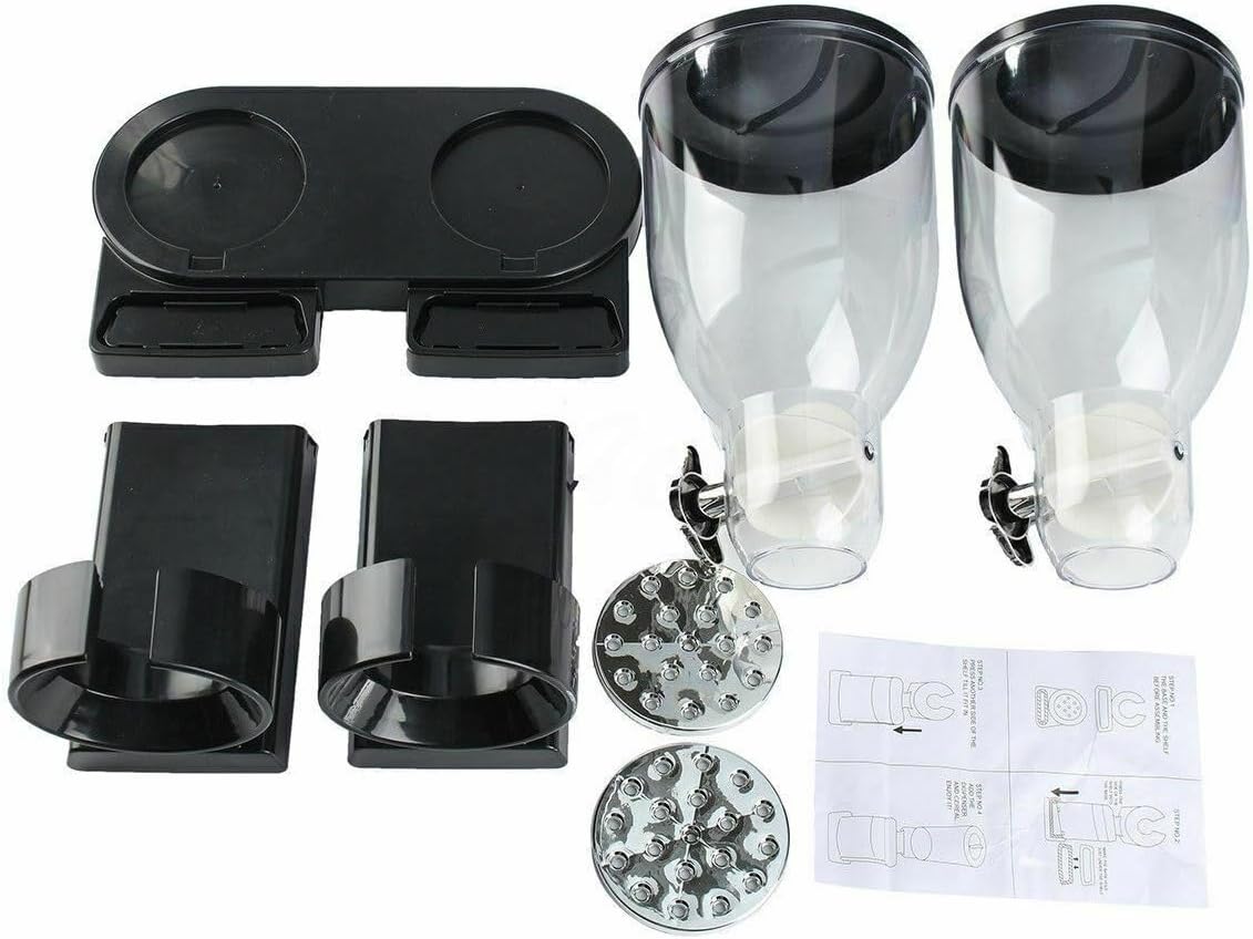 Disassembled parts and manual for the Black dispenser