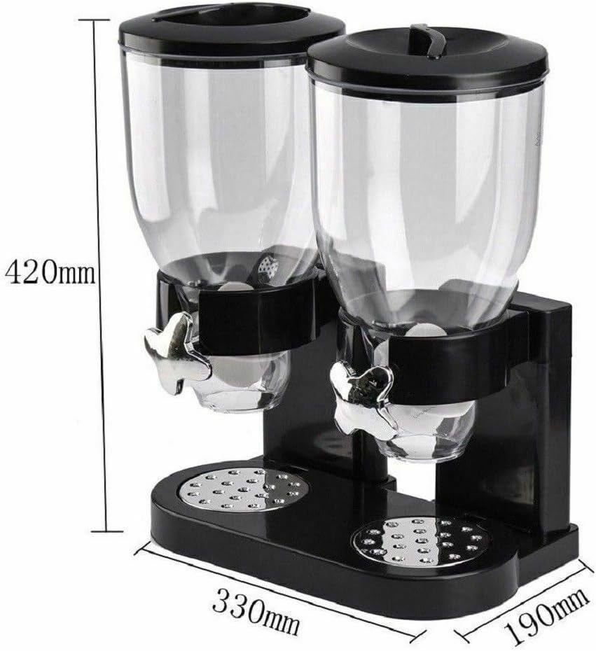 Source dimensions for the Black dual cereal dispenser