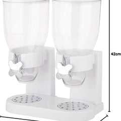 Source dimensions for the White dual cereal dispenser