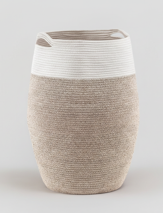 Brown woven storage basket