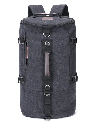 Black TrailHaven canvas travel backpack