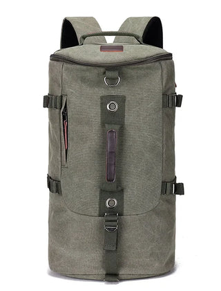 Green TrailHaven canvas travel backpack