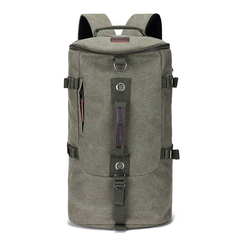 Green TrailHaven canvas travel backpack