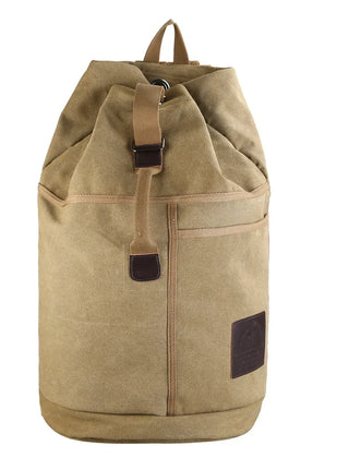 Khaki TrekMate canvas travel rucksack