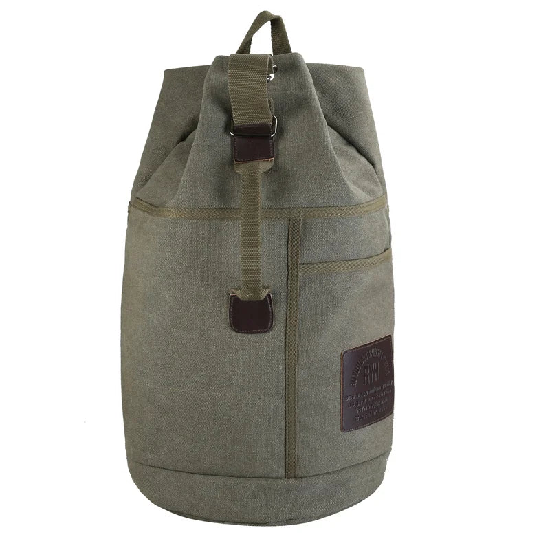 Army Green TrekMate canvas travel rucksack