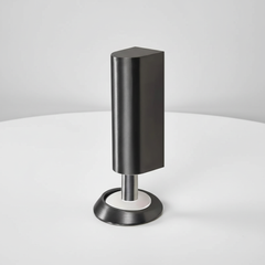 Black magnetic floor door stop