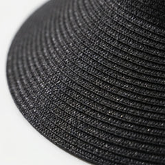 Close view of the Black visor brim weave