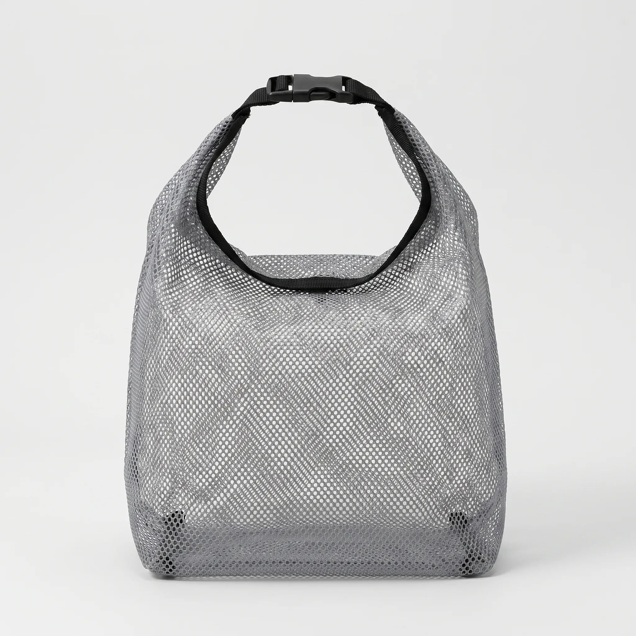 Black semi-transparent toiletry storage bag