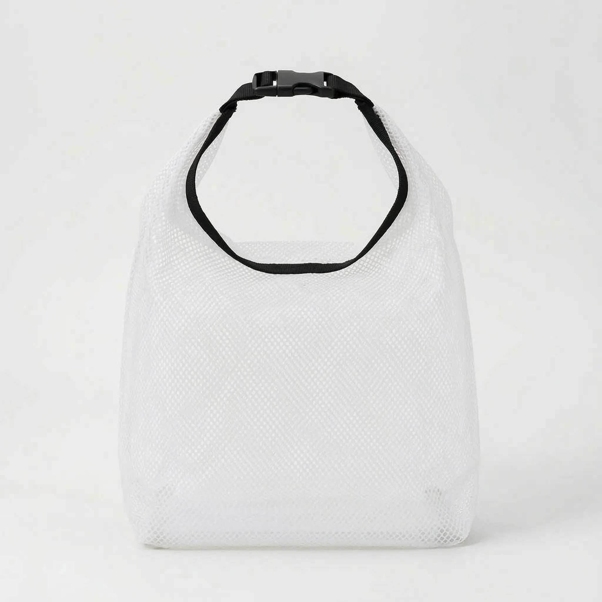 White semi-transparent toiletry storage bag
