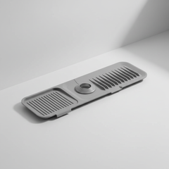 Dark Gray silicone faucet splash mat
