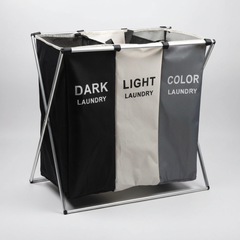 Freestanding Dark Light and Color laundry sorter