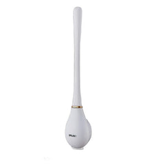 White silicone toilet brush and holder set