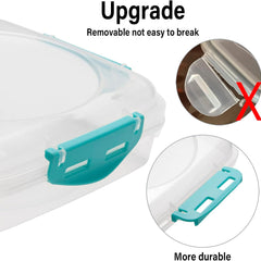 Removable side clip detail on a lunch container lid