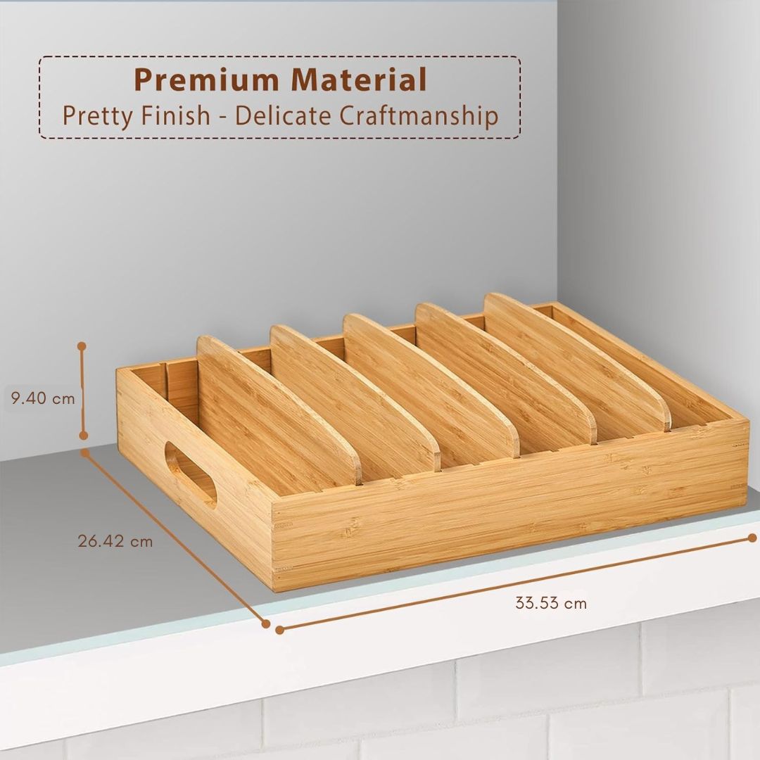 Source dimensions for the longer bamboo organizer