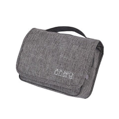 Gray hanging toiletry bag
