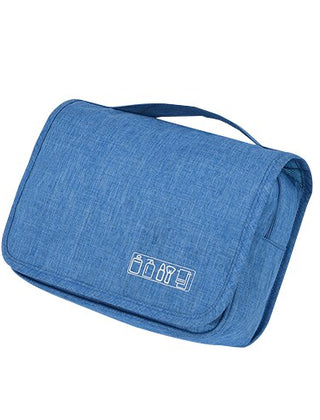 Light Blue hanging toiletry bag