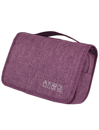Purple hanging toiletry bag