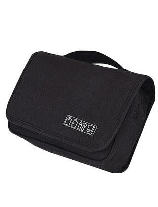 Black hanging toiletry bag