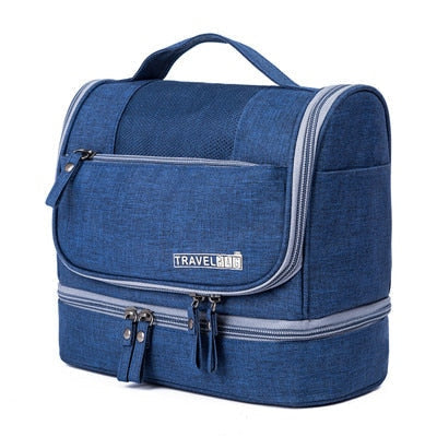 Dark Blue large hanging toiletry organizer