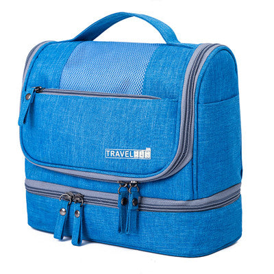 Light Blue large hanging toiletry organizer