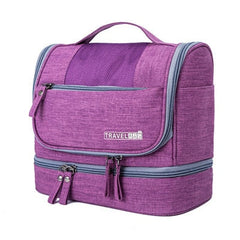 Purple large hanging toiletry organizer