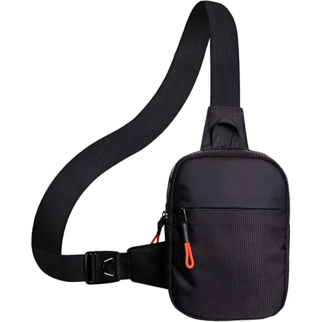 Black Small compact crossbody sling bag