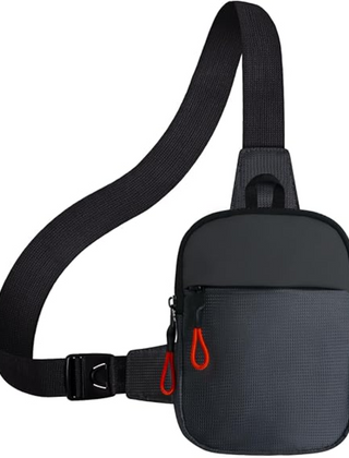 Gray Small compact crossbody sling bag