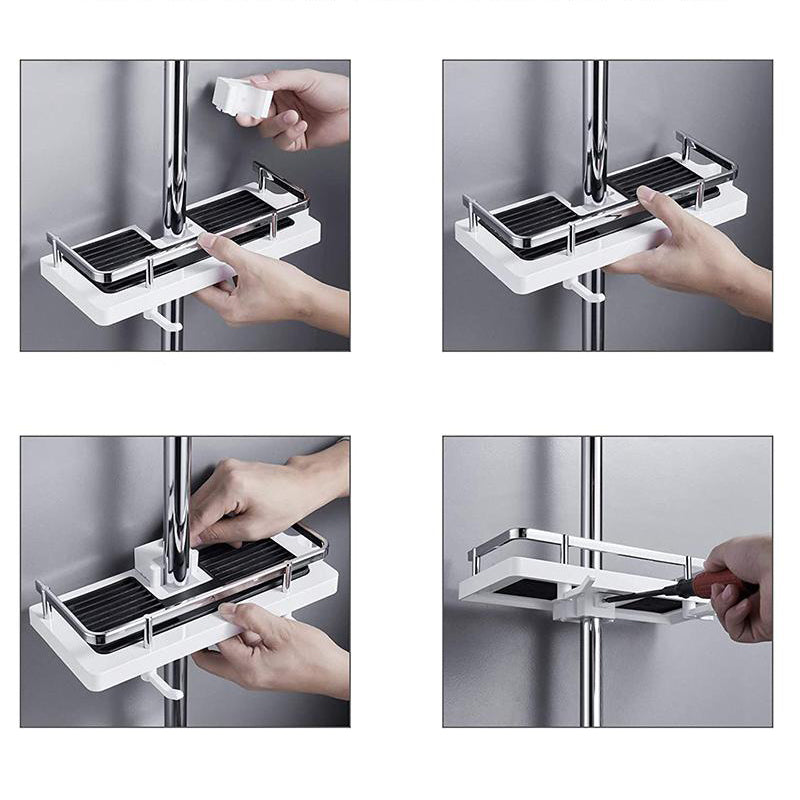 Source installation sequence for the compact shower caddy