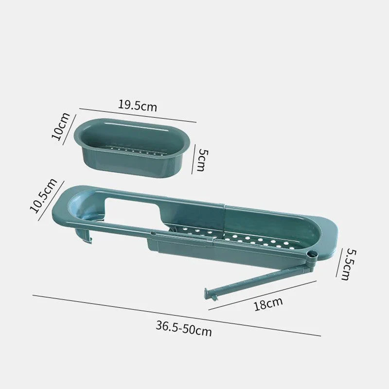 Source dimension guide for the expandable sink rack