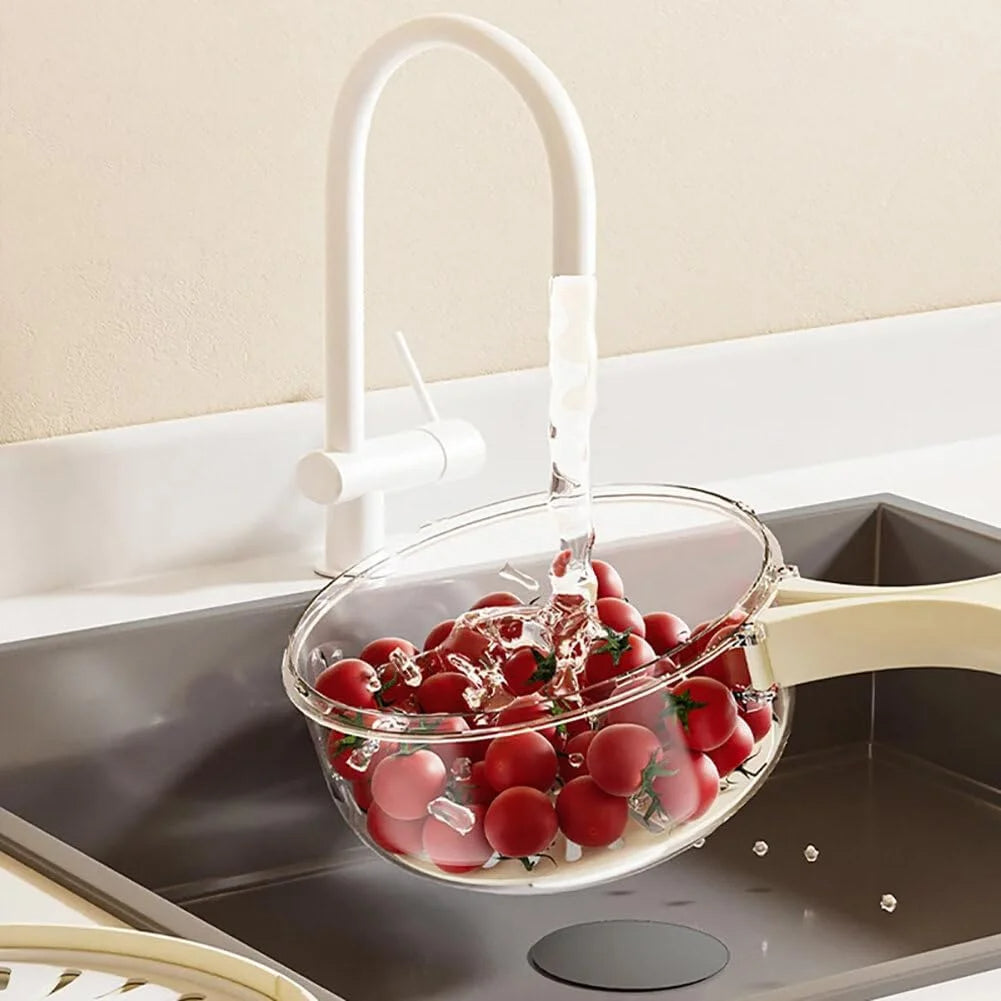 Removable inner basket holding cherries
