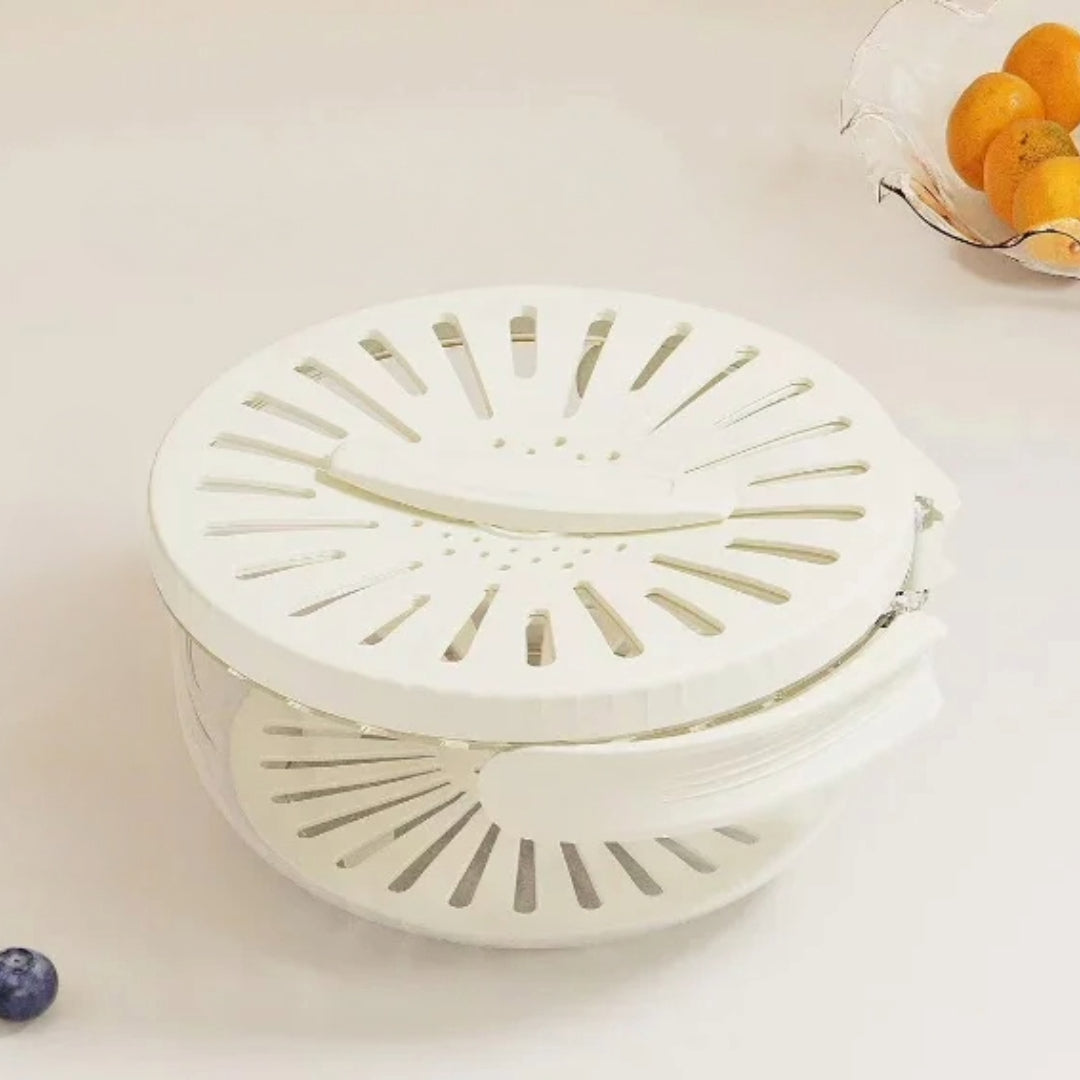 White produce storage container