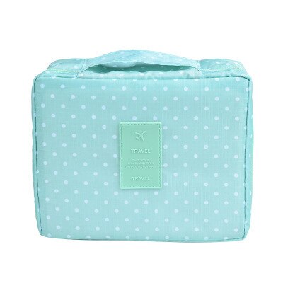 Compact dotted makeup travel organizer