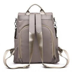 Rear shoulder straps on the Khaki backpack