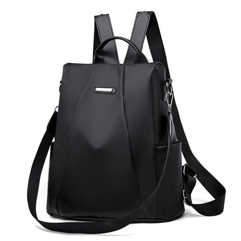 Black convertible multi-way backpack