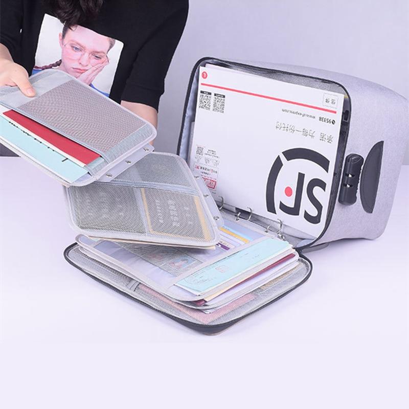 Removable document layers lifted from the storage case