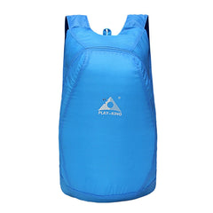 Blue 20-liter foldable travel backpack