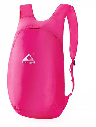 Hot Pink foldable travel backpack