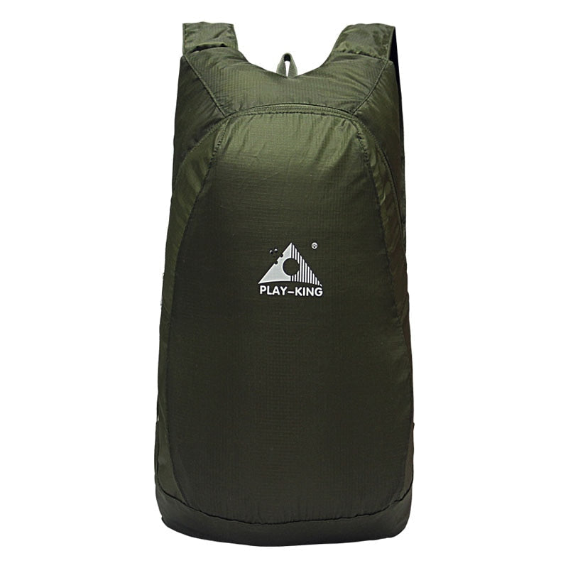 Army Green foldable travel backpack