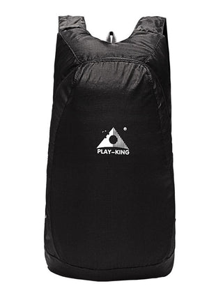 Black foldable travel backpack