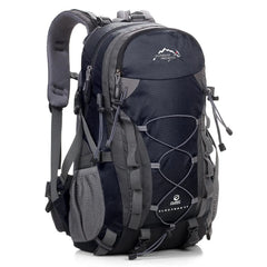 Black ExplorerMax 40-liter hiking backpack