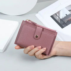 Dark Pink slim money-clip wallet
