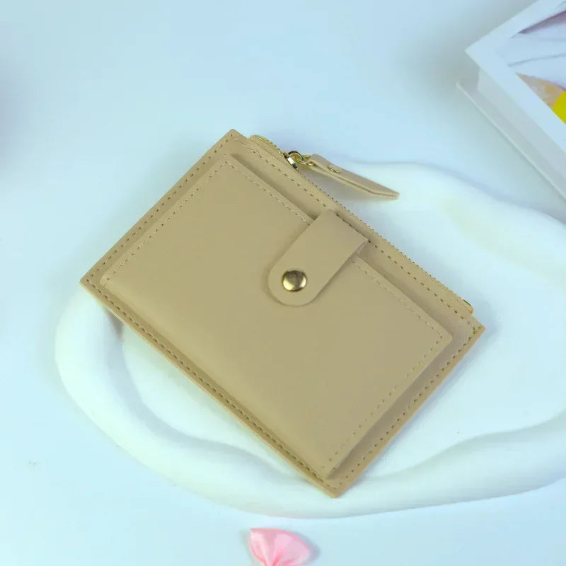 Green slim money-clip wallet