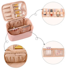 Interior sections and brush holders in the Pink organizer