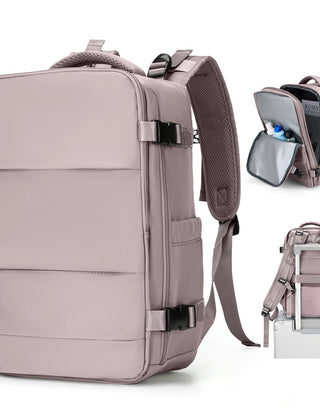Lotus Pink compact travel backpack