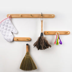 Beech wall coat racks used for household tools