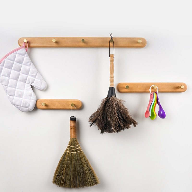 Beech wall coat racks used for household tools